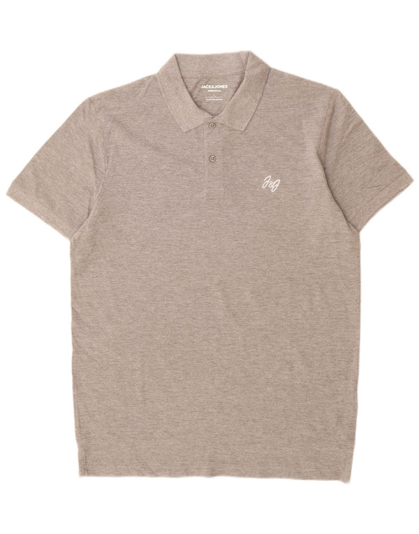 Jack & Jones herre poloskjorte stor grå bomuld