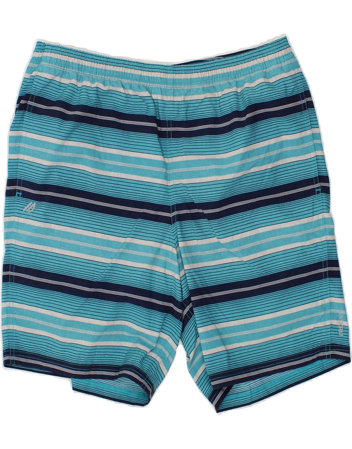EDDIE BAUER Mens Swimming Shorts Medium  Blue Striped Vintage Eddie Bauer and Second-Hand Eddie Bauer from Messina Hembry 