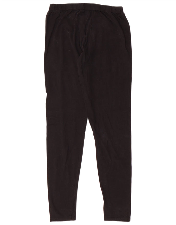 ELLESSE Grafiske Leggings til kvinder UK 12 Medium Sort Bomuld