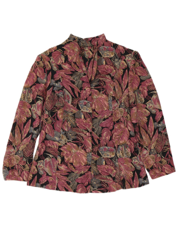 Vintage Dame Cardigan Top UK 12 Medium Multicolored Floral