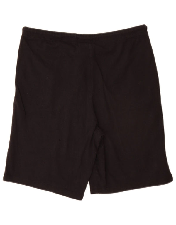 Champion Womens Sports Shorts UK 14 Large Black Bomuld