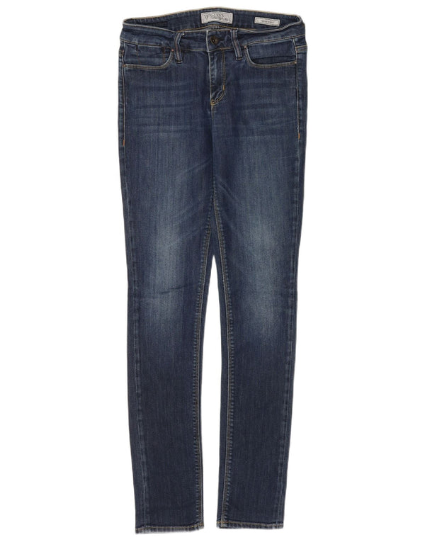 GUESS Dame Nicole Skinny Jeans W29 L30 Blå Bomuld