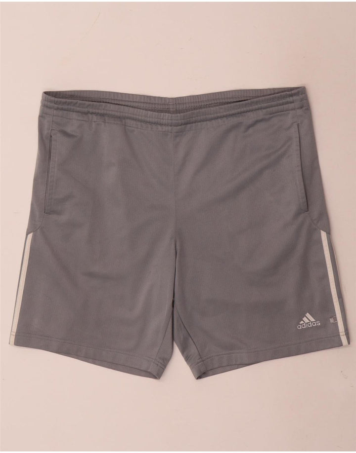 Adidas Sportsshorts til mænd, store grå polyester