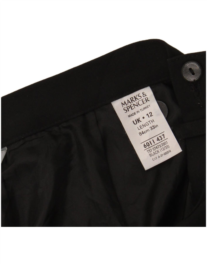 Marks & Spencer Dame Maxi Nederdel UK 12 Medium W28 Sort Polyester