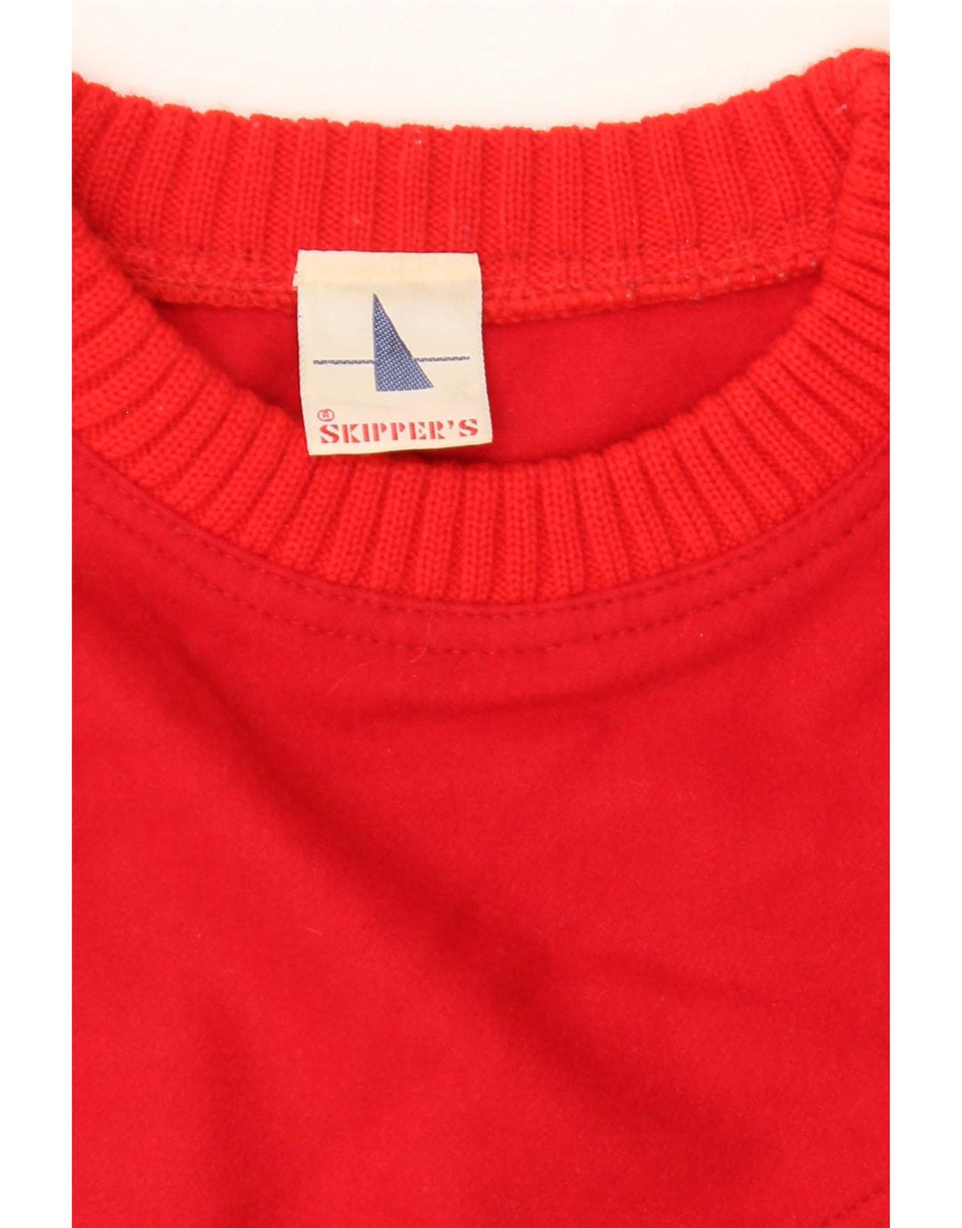 Skipper's Dame Boat Neck Jumper Sweater IT 42 Medium Rød Geometrisk Uld