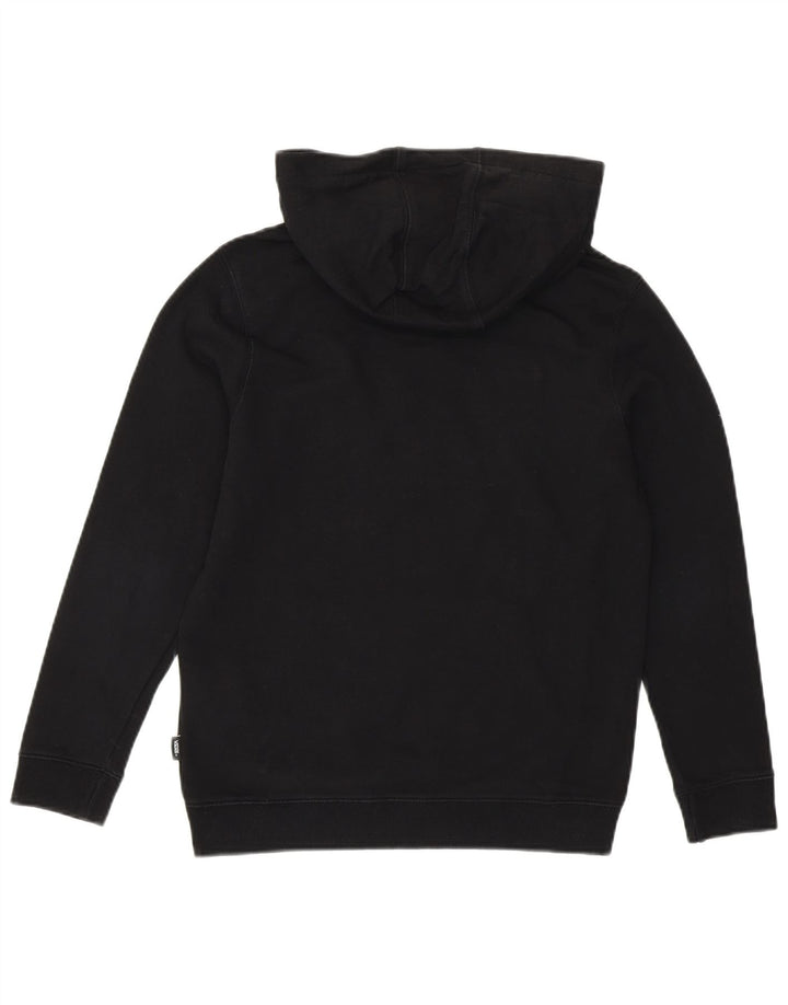 VANS Womens Graphic Hoodie Jumper UK 12 Medium Black Cotton Vintage Vans and Second-Hand Vans from Messina Hembry 