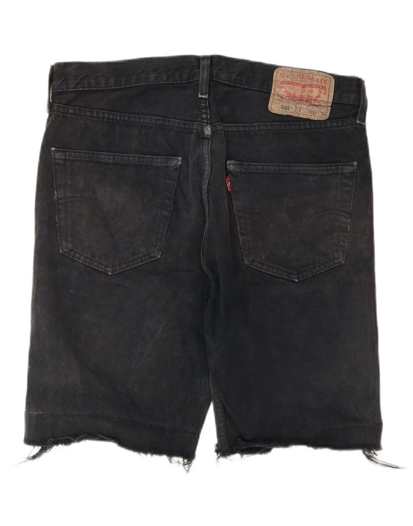 LEVI'S Herre 501 denimshorts W32 Medium Sort Bomuld