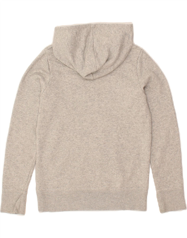 GAP Girls Graphic Hoodie Jumper 7-8 Years Medium Grey Vintage Gap and Second-Hand Gap from Messina Hembry 