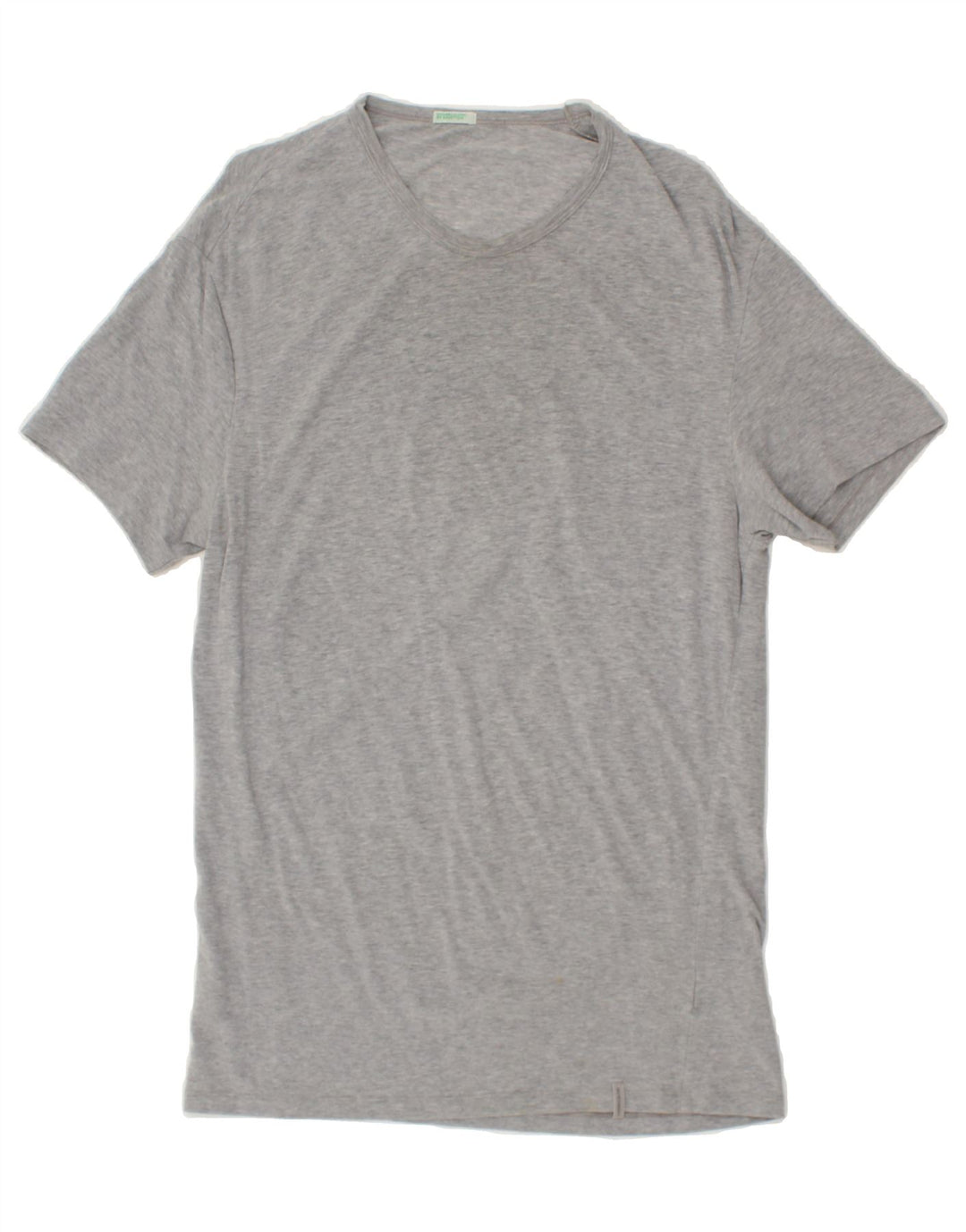BENETTON Mens T-Shirt Top Medium Grey Flecked Vintage Benetton and Second-Hand Benetton from Messina Hembry 