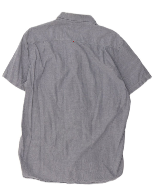 SUPERDRY Kortærmet Herreskjorte XL Blå Bomuld