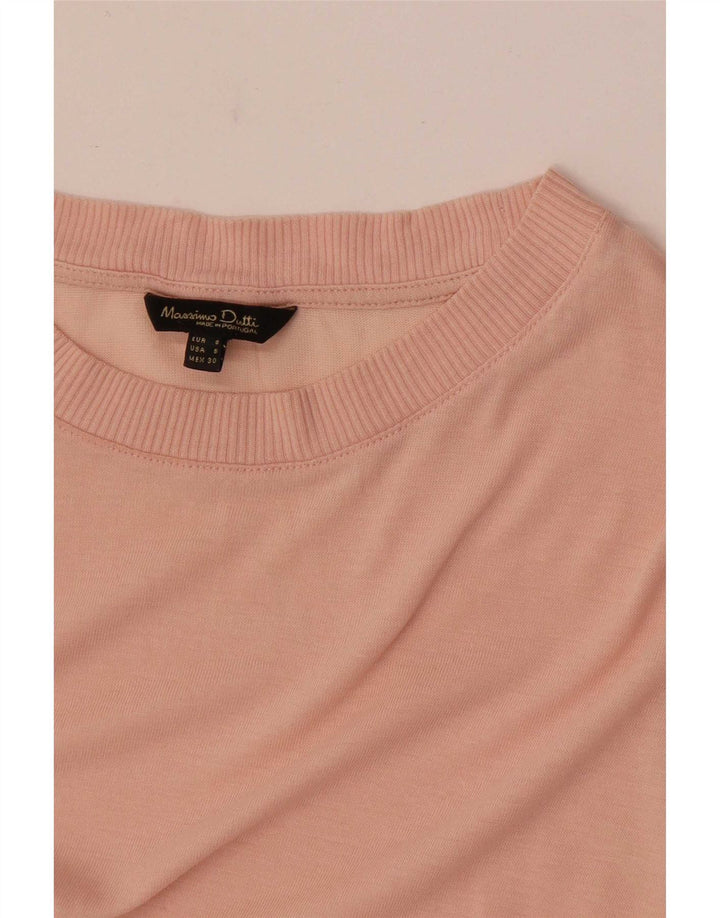 Massimo Dutti Dame Top Langærmet UK 8 Lille Pink