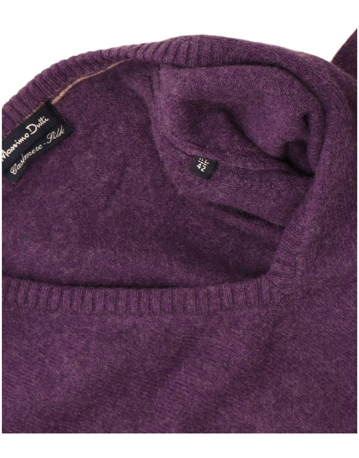 Massimo Dutti Herre V-hals sweater XL Lilla Uld