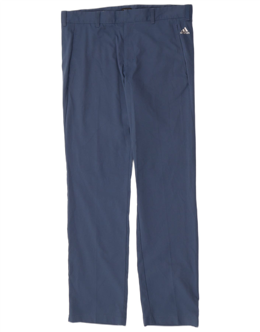 Adidas Straight Chino Bukser til mænd W34 L34 Blå Polyester