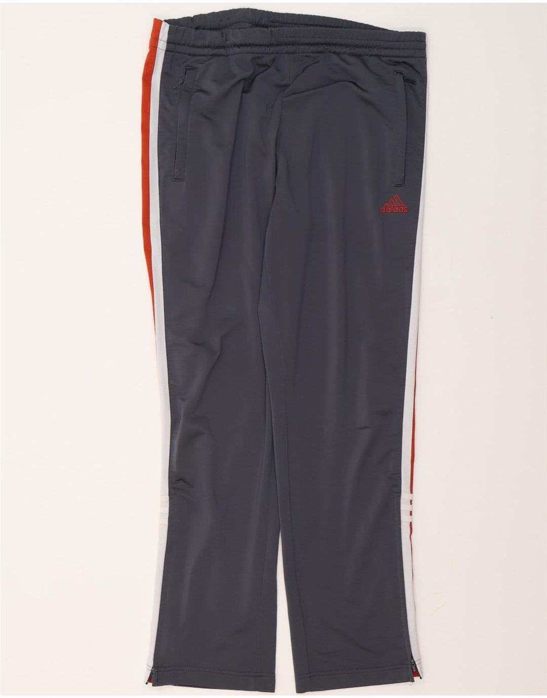 Adidas Træningsdragtsbukser til mænd UK 38/40 Medium Grey Colourblock Polyester