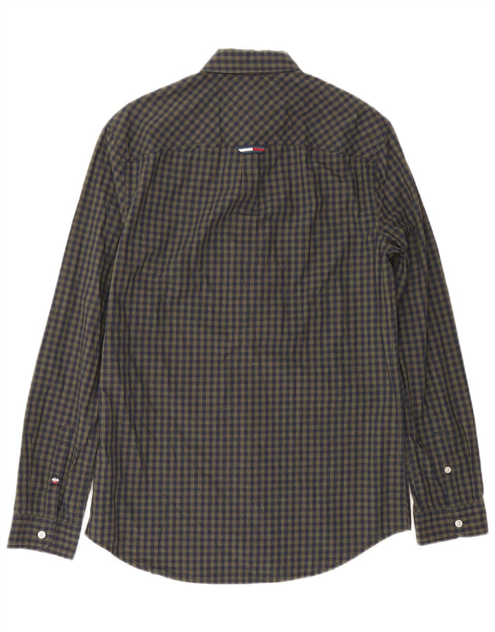 Tommy Hilfiger Herre Regular Fit skjorte Lille marineblå Gingham bomuld