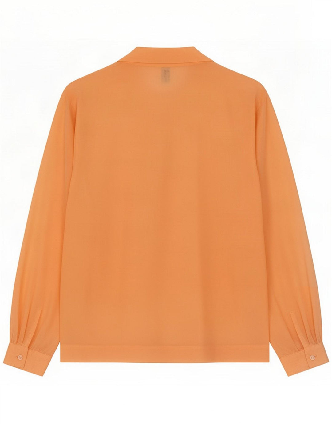 Vintage Dame Shirt Bluse IT 47 Large Orange