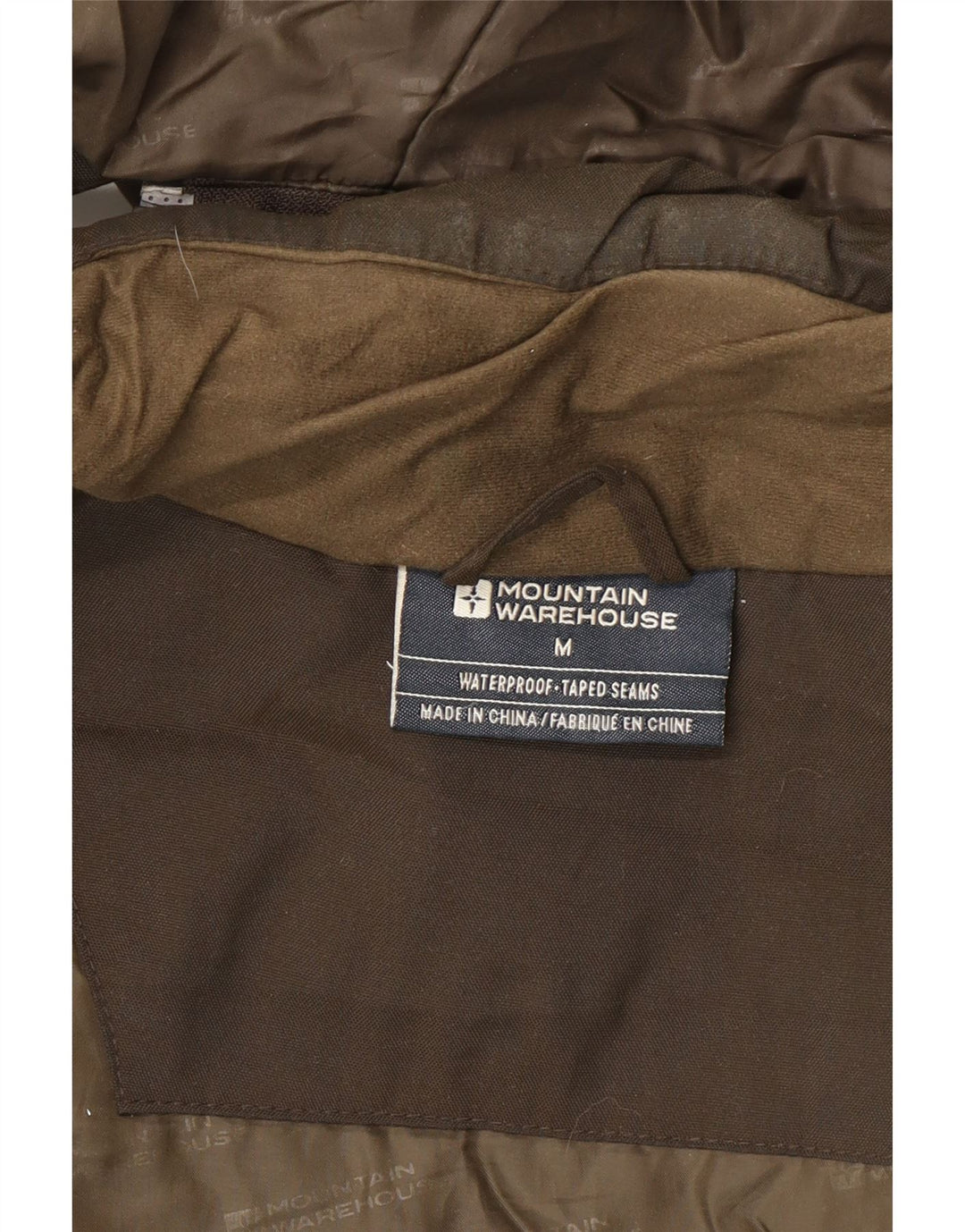 Mountain Warehouse Herre Hooded Parka Jacket UK 38 Medium Brun Nylon