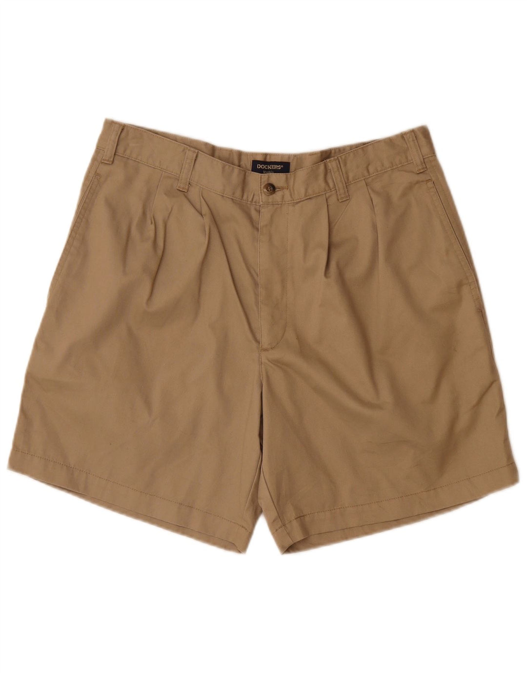 DOCKERS Herre Pegged Chino Shorts W34 Large Beige Bomuld