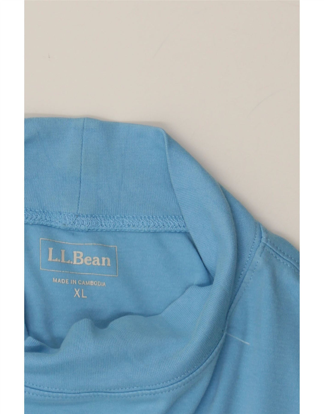 L.L.BEAN Womens Top Long Sleeve UK 18 XL Blue Cotton Vintage L.L.Bean and Second-Hand L.L.Bean from Messina Hembry 