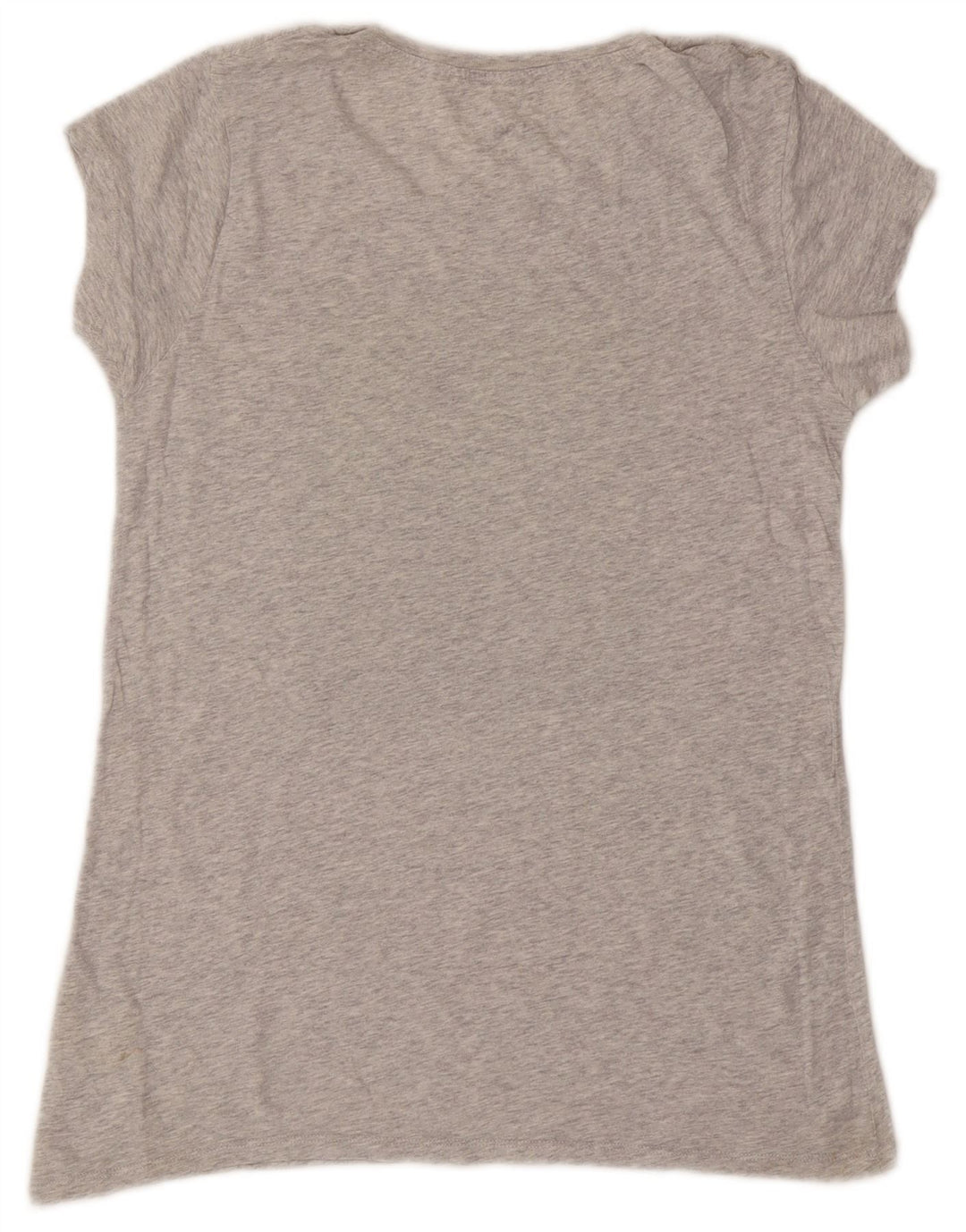 Lee Dame Grafisk T-Shirt Top UK 12 Medium Grå Bomuld