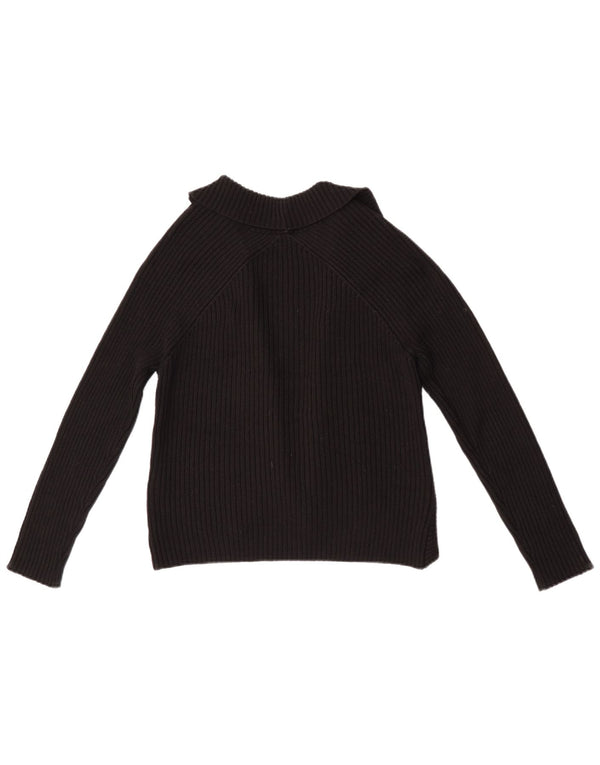Marks & Spencer Womens Open Bolero Jumper UK 12 Medium Black Acryl