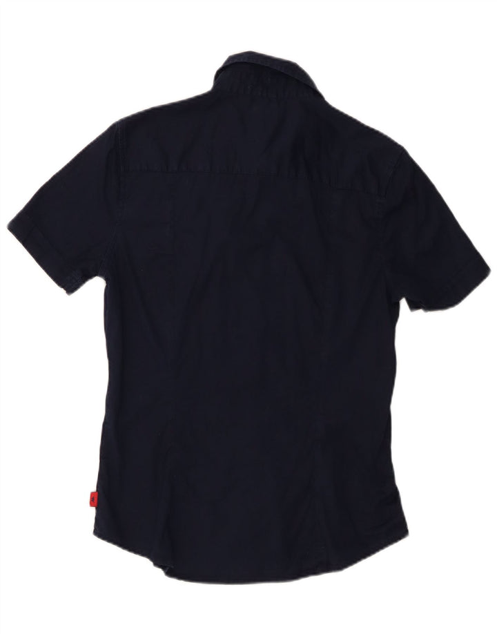 Kappa kortærmet skjorte til kvinder UK 18 XL marineblå