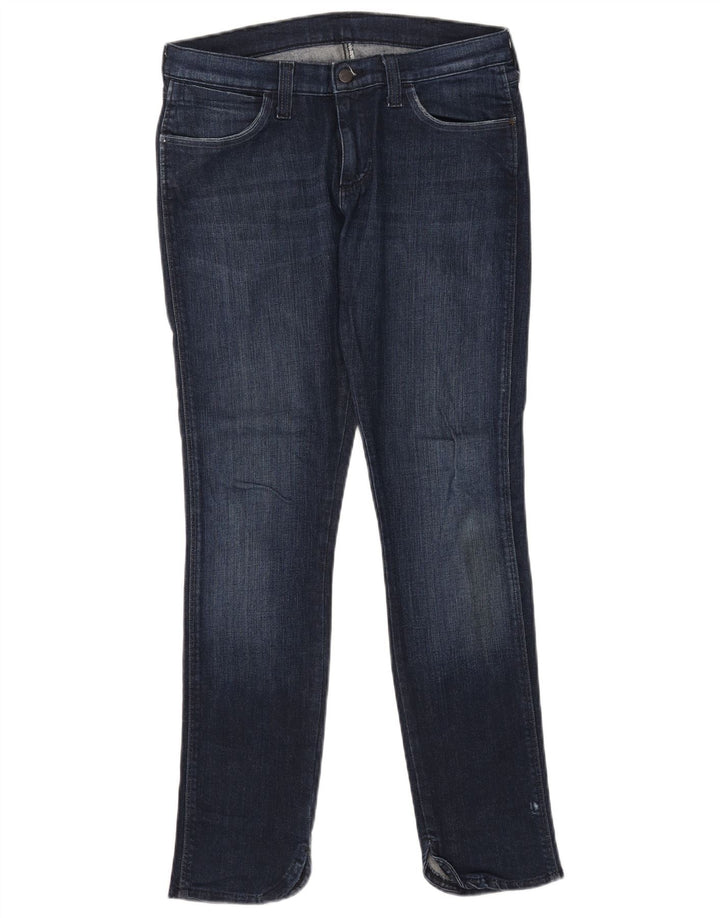 Wrangler Dame Stokes Slim Jeans W30 L32 Marineblå Bomuld