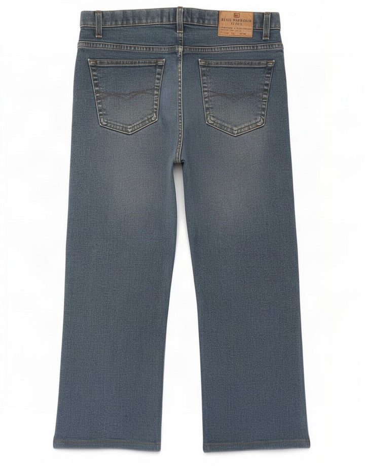 Marks & Spencer Herre Blue Harbor Cropped Jeans W34 L23 Bomuld