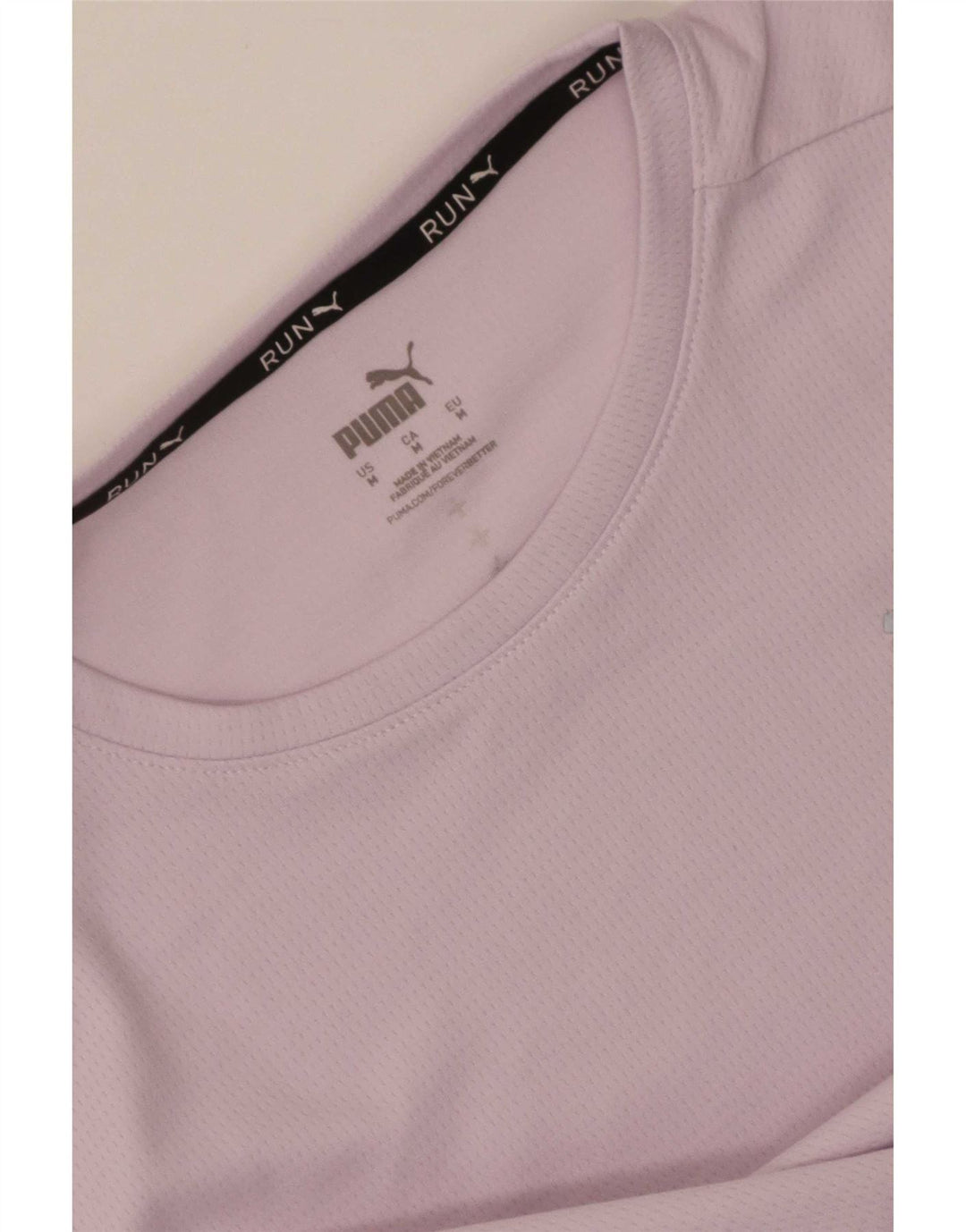 Puma T-Shirt Top UK 12 Medium Pink Colourblock Polyester