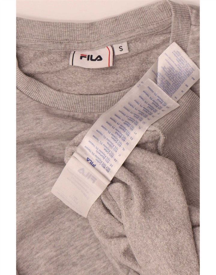 Fila Sweatshirt til mænd, lille grå flækket bomuld