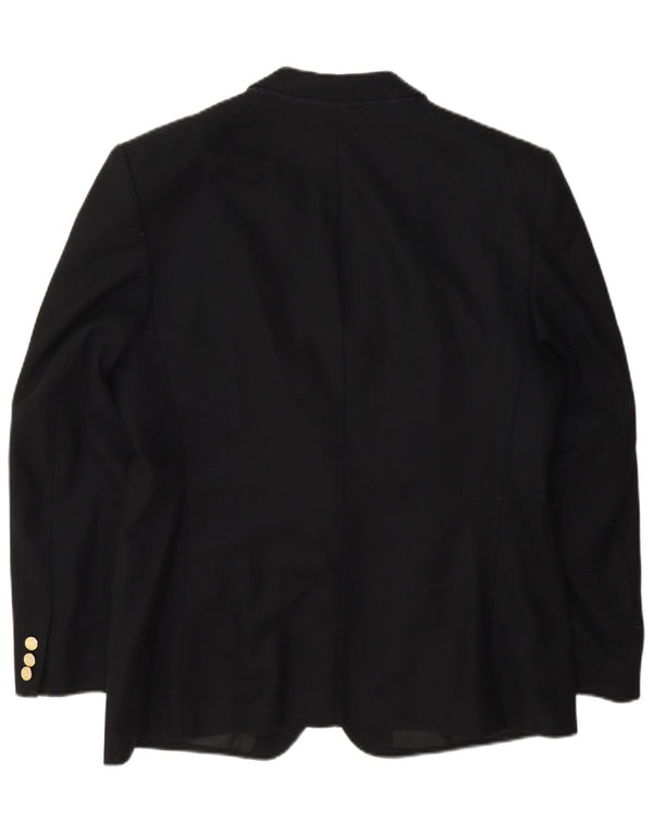 Burberrys Dame 2 Buttons Regular Fit Blazer Jacket UK 14 Medium Sort Uld