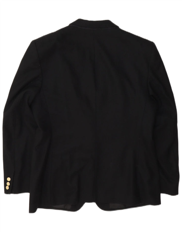 Burberrys Dame 2 Buttons Regular Fit Blazer Jacket UK 14 Medium Sort Uld