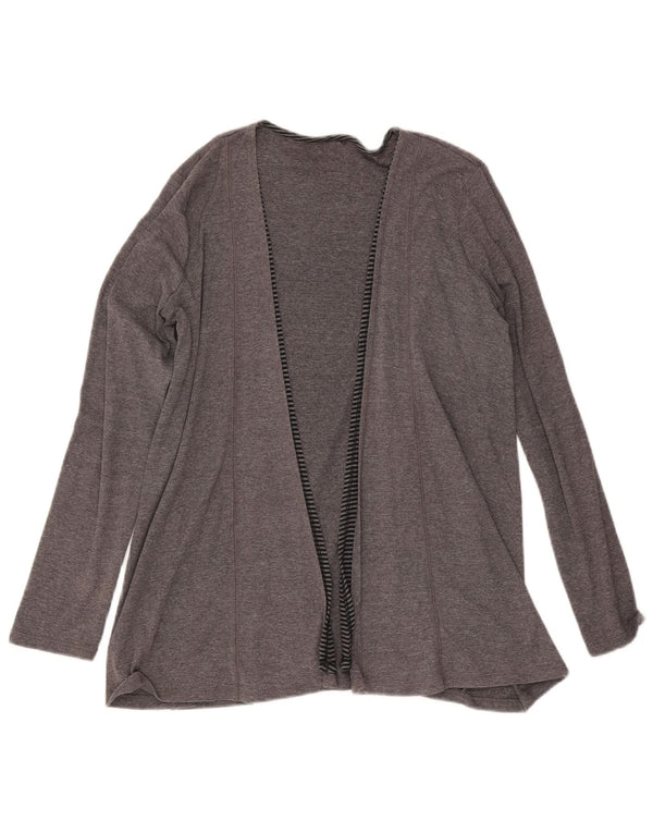 Marks & Spencer Dame Longline Cardigan Sweater UK 14 Medium Grey