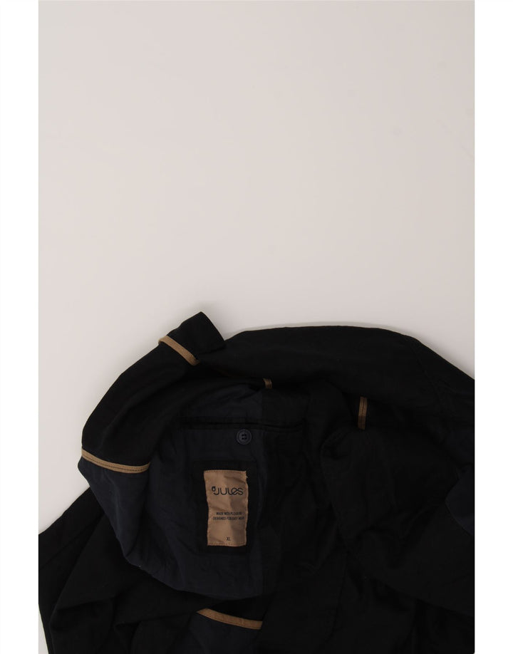 JULES Mens 2 Button Blazer Jacket UK 42 XL Black Vintage Jules and Second-Hand Jules from Messina Hembry 