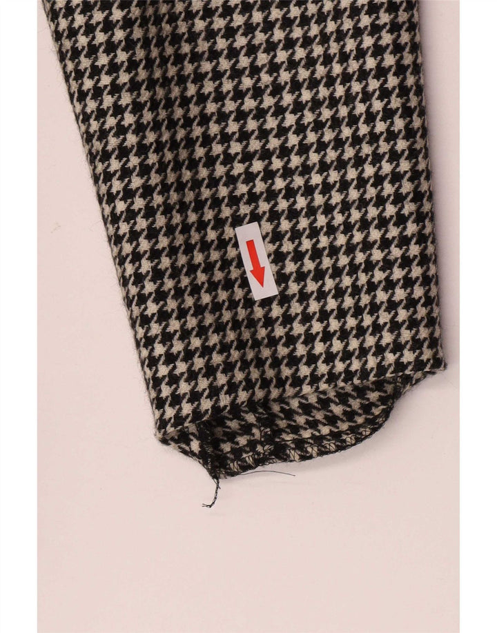 Vintage Dame 3-knaps blazerjakke IT 44 Medium Sort Houndstooth
