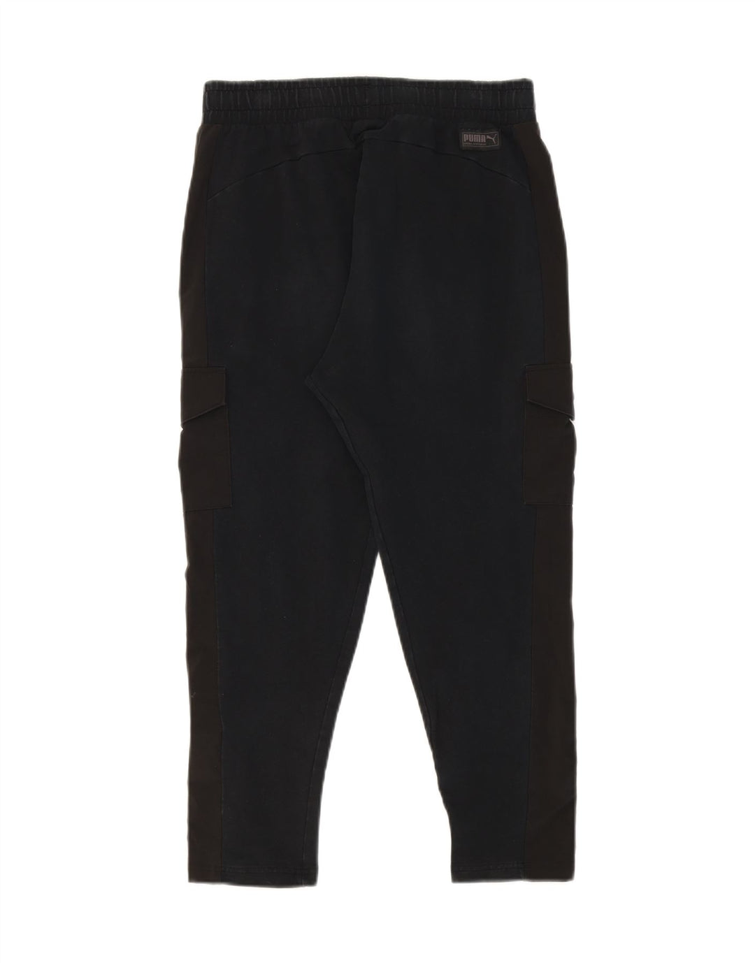PUMA Womens Cargo Tracksuit Trousers UK 10 Small Navy Blue Colourblock Vintage Puma and Second-Hand Puma from Messina Hembry 