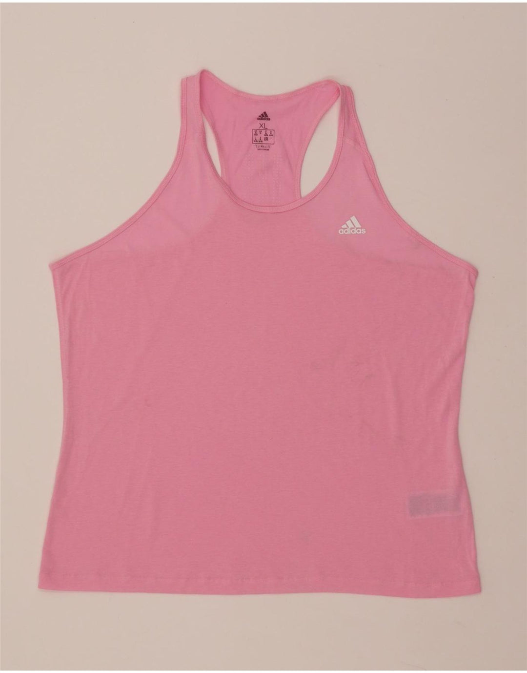 ADIDAS Dame Climalite Vest Top UK 20/22 XL Pink Polyester