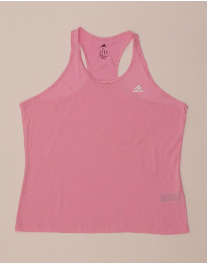 ADIDAS Dame Climalite Vest Top UK 20/22 XL Pink Polyester