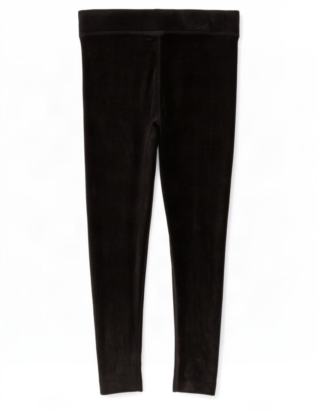 Marks & Spencer Dame Velour Leggings UK 12 Medium Sort Bomuld