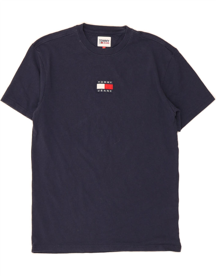 TOMMY HILFIGER Mens T-Shirt Top Medium Navy Blue Vintage Tommy Hilfiger and Second-Hand Tommy Hilfiger from Messina Hembry 
