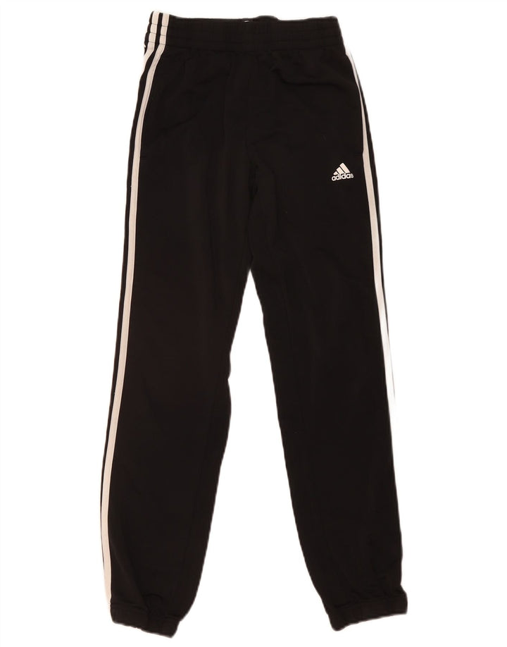 Adidas Drenge Træningsdragt Bukser Joggers 11-12 År Sort Polyester