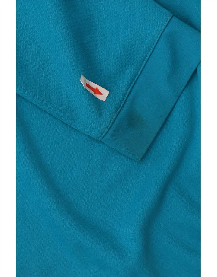 Nike Herre Dri Fit Pullover med lynlås-hals Træningsdragt Top XL Blå Colourblock