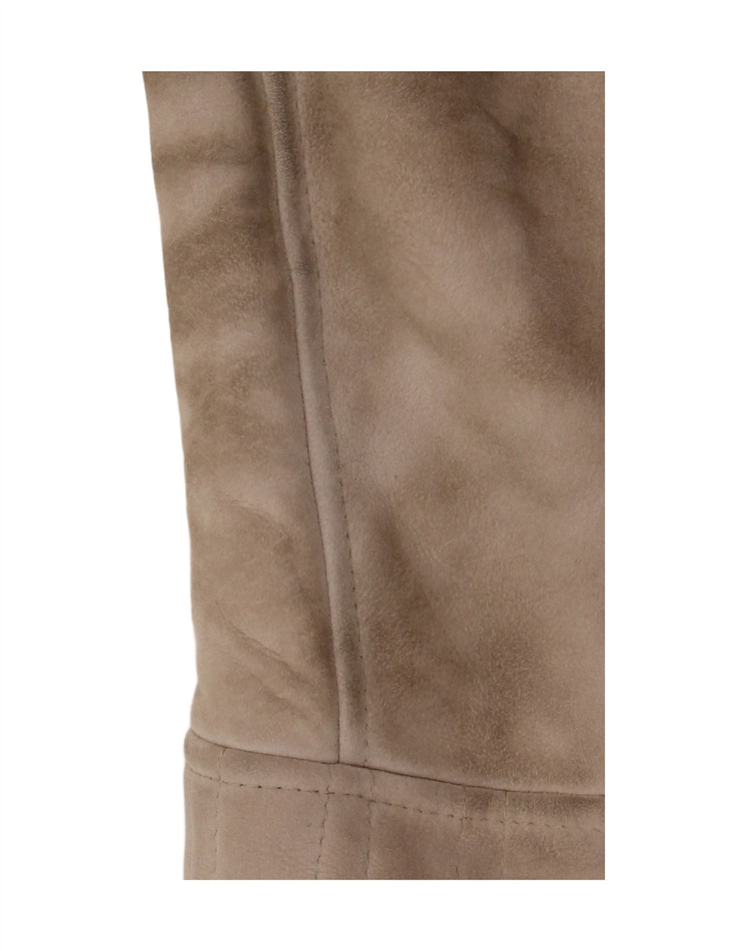 Vintage Dame Shearling Coat IT 46 Large Beige Læder