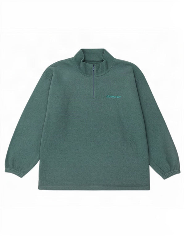 Invicta Fleece Jumper med lynlås til mænd 2XL Grøn polyester