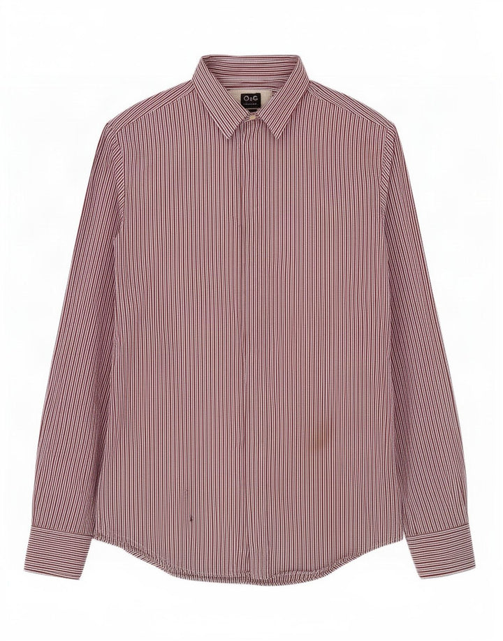 Dolce & Gabbana Herreskjorte IT 48 Mellem flerfarvet stribet bomuld