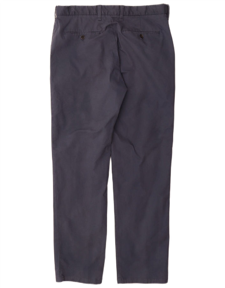 Marks & Spencer Herre Regular Fit Chinobukser W34 L31 Marineblå Bomuld