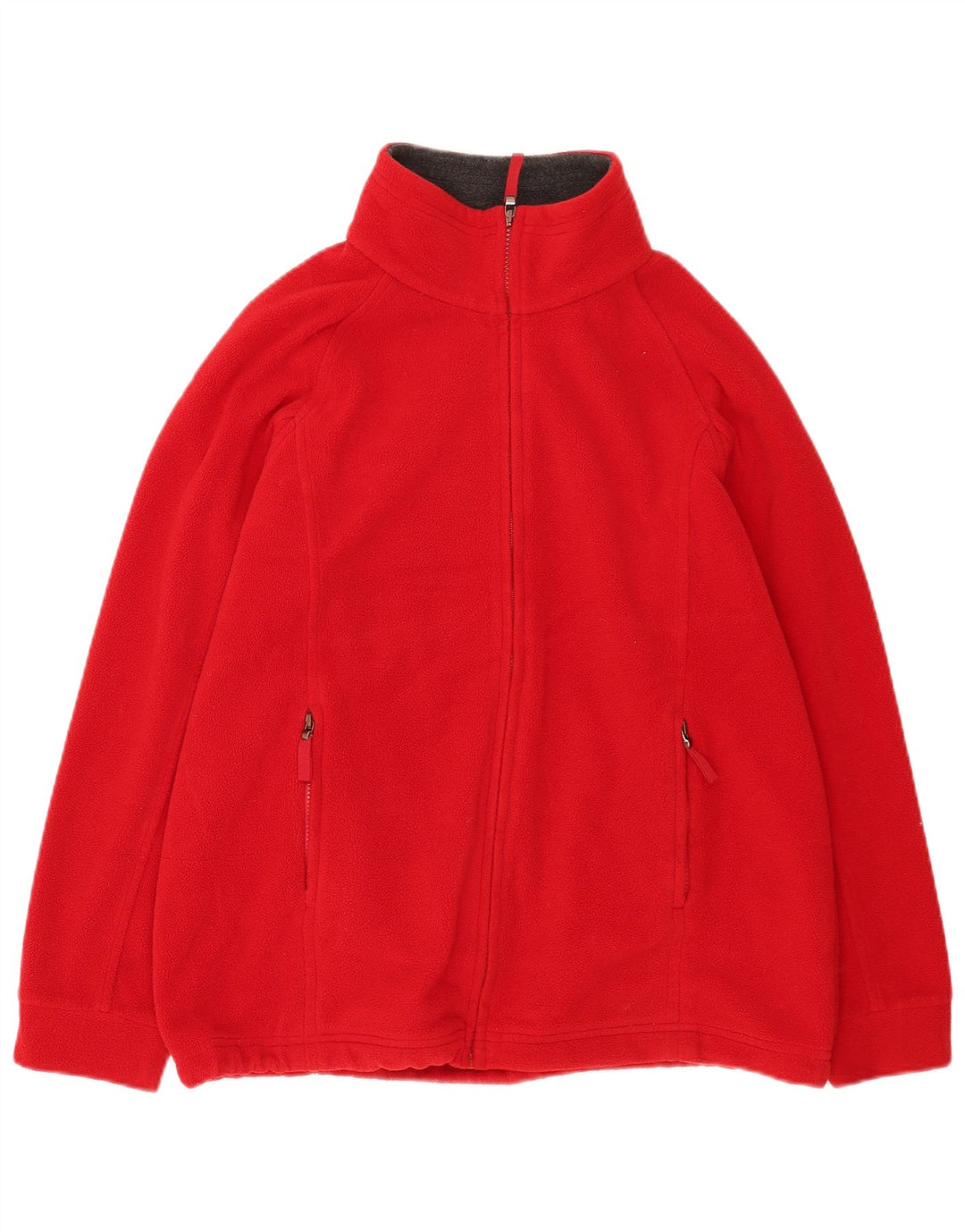 Marks & Spencer Fleecejakke til kvinder UK 14 Stor rød polyester