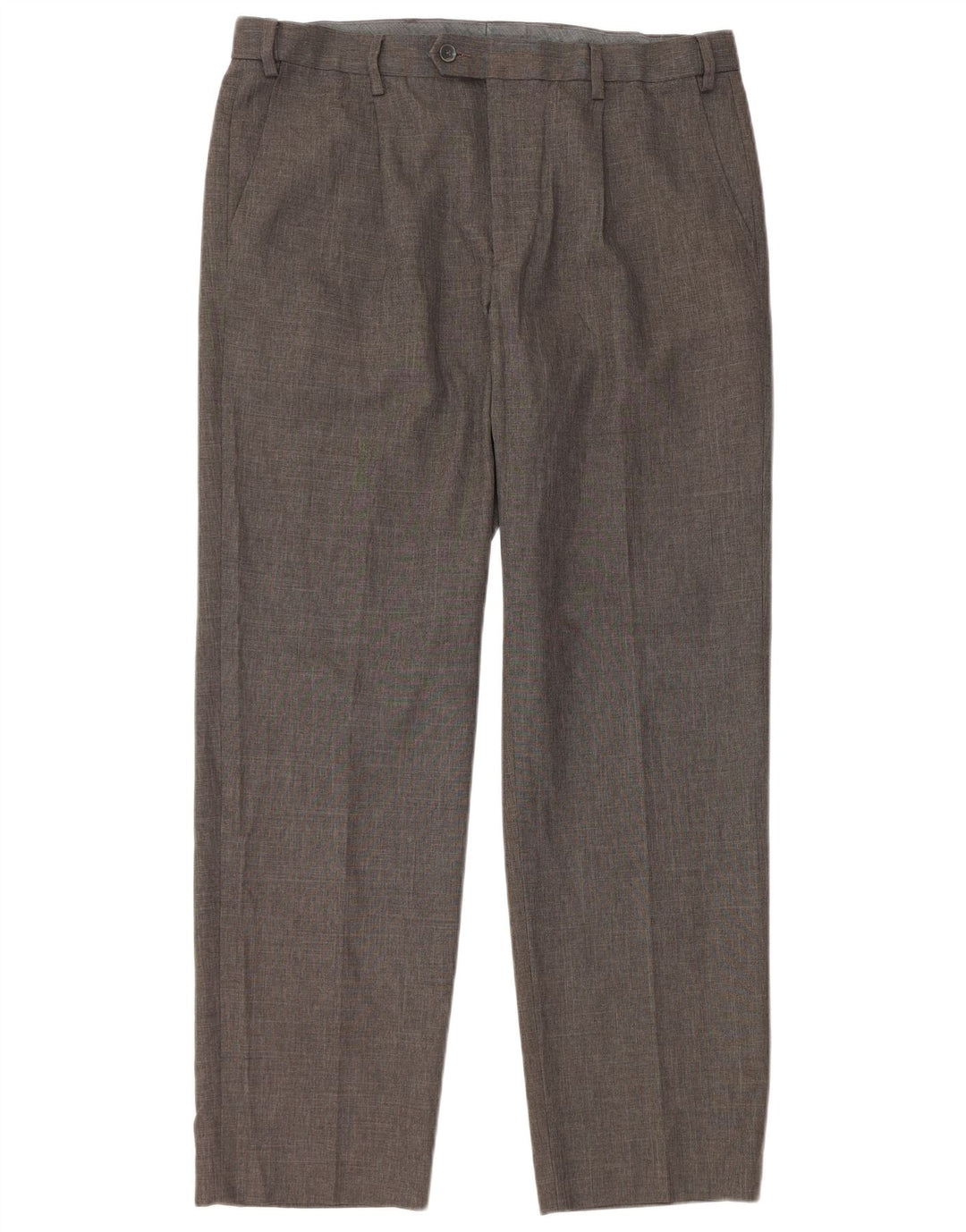 Marks & Spencer Straight Suit Bukser til mænd W36 L31 Grå polyester