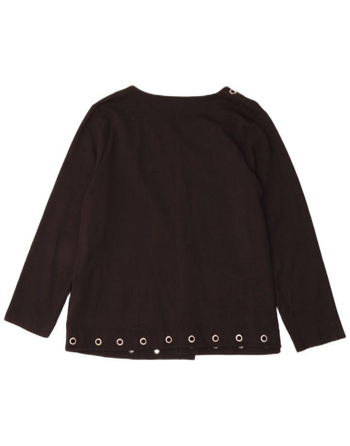 Fiorella Rubino Dame Oversized Open Blazer Jacket UK 14 Medium Black