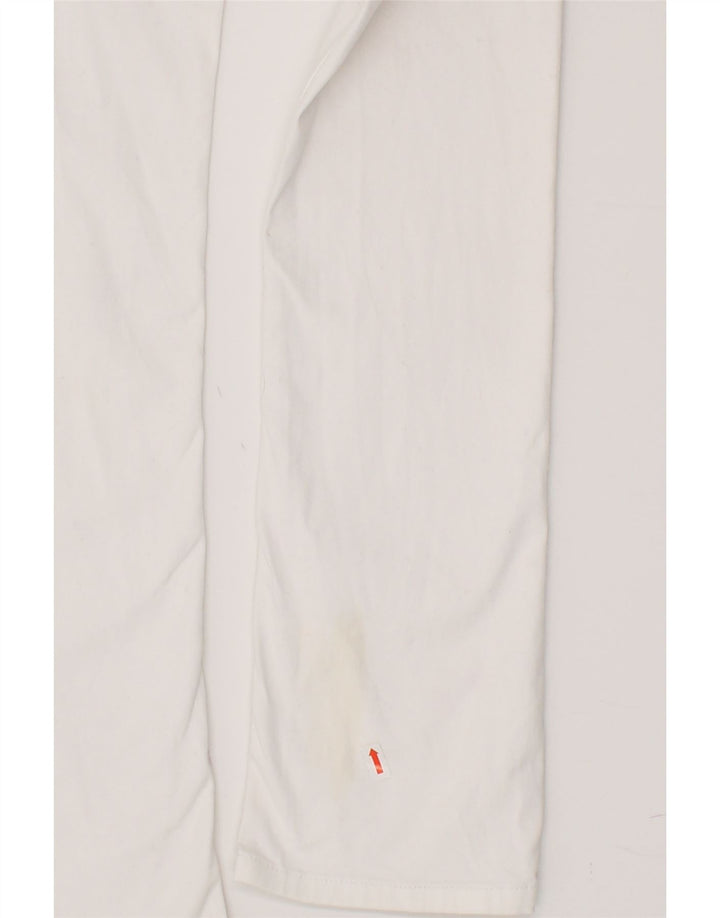 DICKIES Womens Slim Casual Trousers US 5 Medium W30 L33 White Cotton Vintage Dickies and Second-Hand Dickies from Messina Hembry 